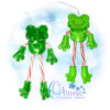 Frog Candy Cane Holder