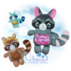OAD Racoon Stuffie EC 2000 Regan Raccoon Stuffie