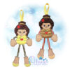 Yellow Princess Candy Cane Holder