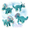 OAD 3D Triceratops 57 RG 2000 3D Triceratops Stuffie