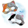 Calico Cat Pretend Mask
