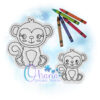 OAD Monkey FCD 2000 Monkey Flat Coloring Doll