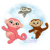Monkey Huggie Stuffie