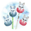 Bunny Egg Pencil Topper