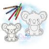 Koala Flat Coloring Doll