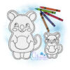 OAD Quokka FCD 2000 Quokka Flat Coloring Doll