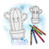 Catctus Flat Coloring Doll