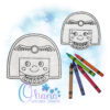 Cleopatra Flat Coloring Doll