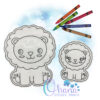 OAD Lion FCD 2000 Lion Flat Coloring Doll