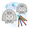 Pharaoh Flat Coloring Doll