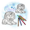 Sphinx Flat Coloring Doll