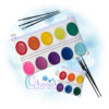 Paint Pallette Zipper Bag