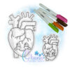 Heart Flat Coloring Doll