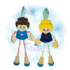 OAD Blue Princess CCH 2000(1) Blue Princess Candy Cane Holder Ornament