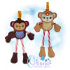 OAD Floral Monkey CCH 2000 Monkey Candy Cane Holder