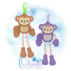 OAD Floral Monkey CCH 2000 copy Monkey Candy Cane Holder