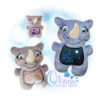 OAD QS Randy Rhino SJ 2000 Randy Rhino Stuffie