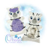 OAD Zebra HP 2000 Floral Zebra Hand Puppet