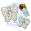 OAD Butterfly FCD 2000 Butterfly Flat Coloring Doll