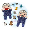 OAD Old Lady Who Swallowed a Fly Stuffie 2000 Old Lady that Swallowed a Fly Stuffie
