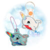 OAD Rainbow Narwhal KC 2000 Narwhal Key Chain