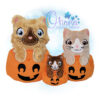OAD Cat in Pumpkin Stuffie 2000 copy Cat in a Pumpkin Stuffie
