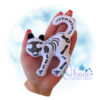 OAD Skelly Cat Stuffie 2000 Skelly Scaredy Cat