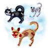 OAD Skelly Cat Stuffie 2000 copy Skelly Scaredy Cat