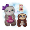 OAD Chubby Sloth 2000 copy Chubby Sloth Stuffie Embroidery