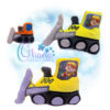 Bulldozer Stuffie Embroidery Design