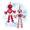 Flamingo Candy Cane Holder Ornament