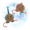 Gingerbread Single Candy Cane Holder