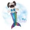 OAD MerPug Stuffie Mer Pug Stuffie Embroidery