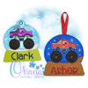 OAD Monster Truck CO 2000 copy Monster Truck Snowglobe Ornament