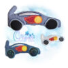OAD Race Car Stuffie 2000