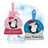 Santa Penguin Snowglobe Ornament