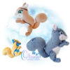 OAD Squirrel Stuffie 2000 copy 3D Squirrel Stuffie Embroidery