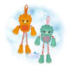 OAD Triceratops CCH 2000 (2) Triceratops Candy Cane Holder