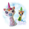 Floral Unicorn Rattle
