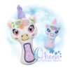 Floral Unicorn Rattle