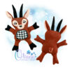 OAD Antelope Stuffie 2000 Antelope Stuffie Embroidery Design