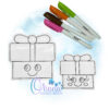 Present Flat Coloring Doll