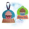 Cupcake Snowglobe Ornament