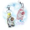 Giraffe Key Chain Embroidery