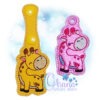 Giraffe Key Chain Embroidery