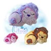Sleeping Lion Stuffie Embroidery