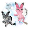 Bunny Gryphon Huggie Stuffie