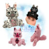 Sitting Cranky Cat Stuffie