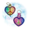 OAD 2405 Peace Heart KC 2000 copy Peace Heart Key Chain