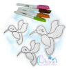 OAD 2405 Hummingbird FCD 2000 Hummingbird Flat Coloring Doll